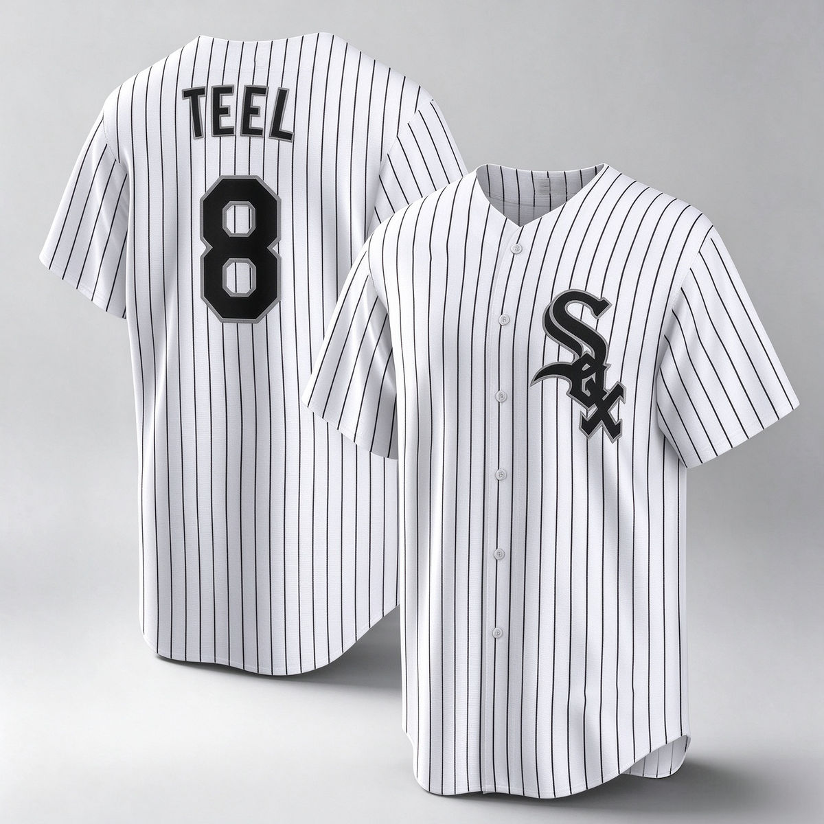 Chicago White Sox #8 Kyle Teel White Home Replica Baseball Jersey