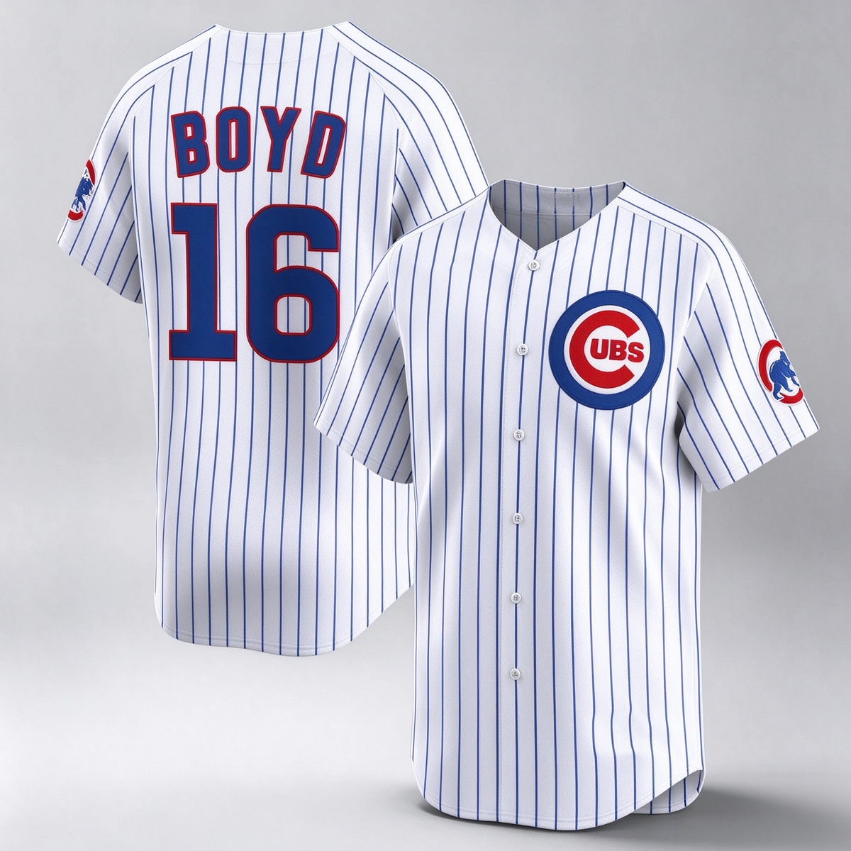 Chicago Cubs #16 Matthew Boyd White Home Limited Stitched Baseball Jersey