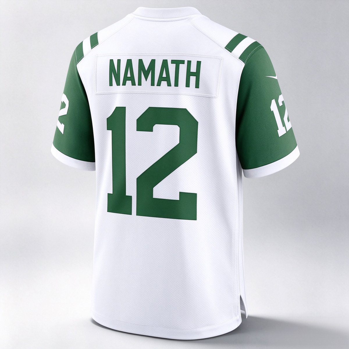 NY.Jets #12 Joe Namath White Classic Alternate Retired Player Game Football Jersey