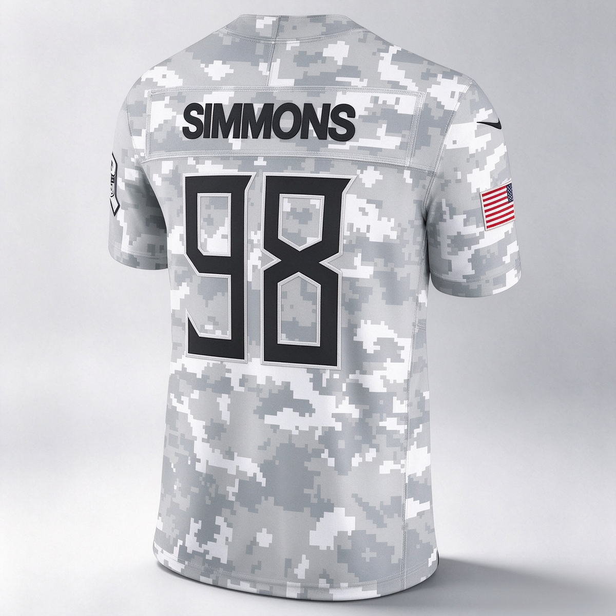 T.Titans #98 Jeffery Simmons Arctic Camo 2024 Salute to Service Limited Football Jersey