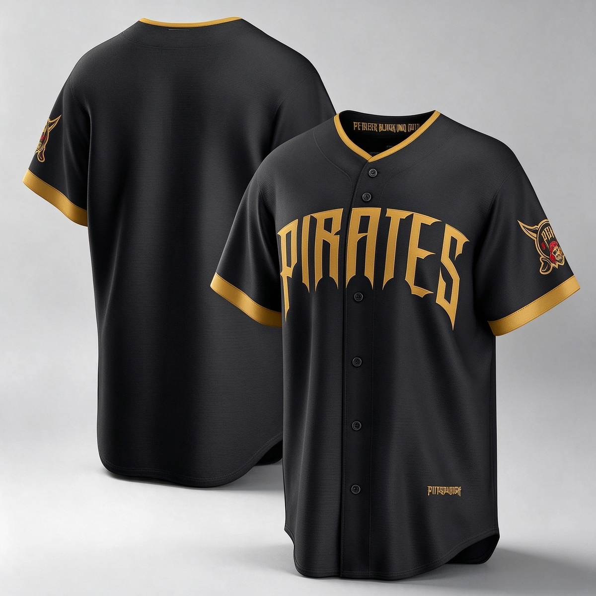 Pittsburgh Pirates Black 2026 City Connect Stadium Baseball Jersey