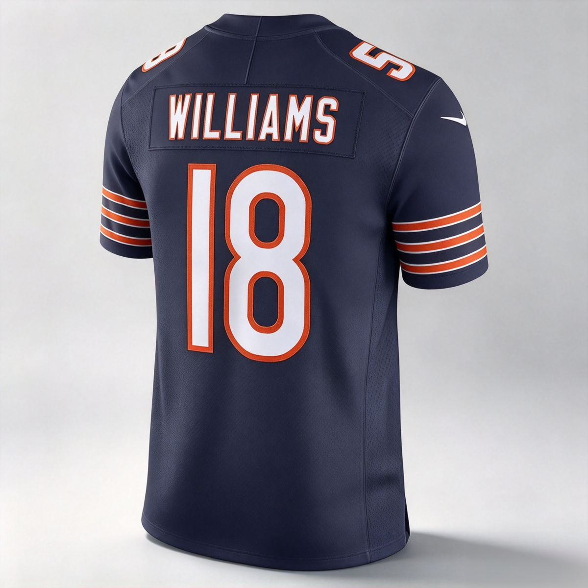 C.Bears #18 Caleb Williams Navy Vapor F.U.S.E. Limited Stitched Football American Jersey