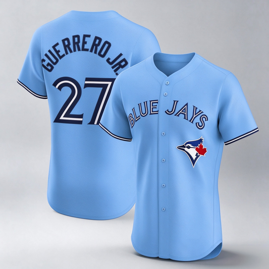 Toronto Blue Jays #27 Vladimir Guerrero Jr. Powder Blue Alternate 2 Elite Baseball Jersey