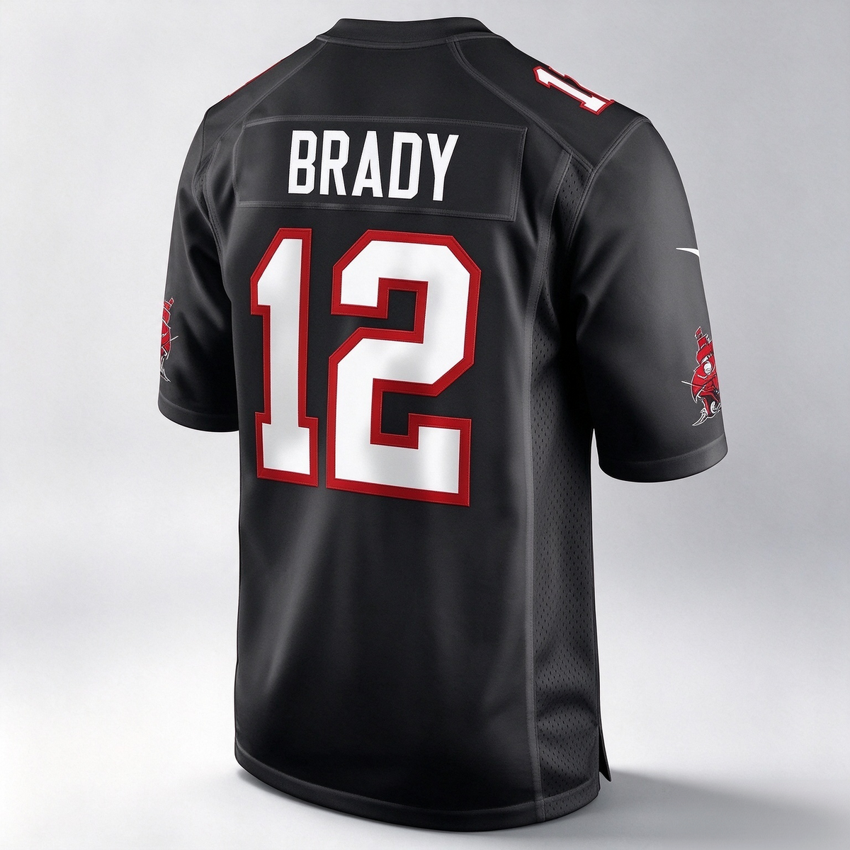 TB.Buccaneers #12 Tom Brady Black Game Fashion Stitched Football Jersey