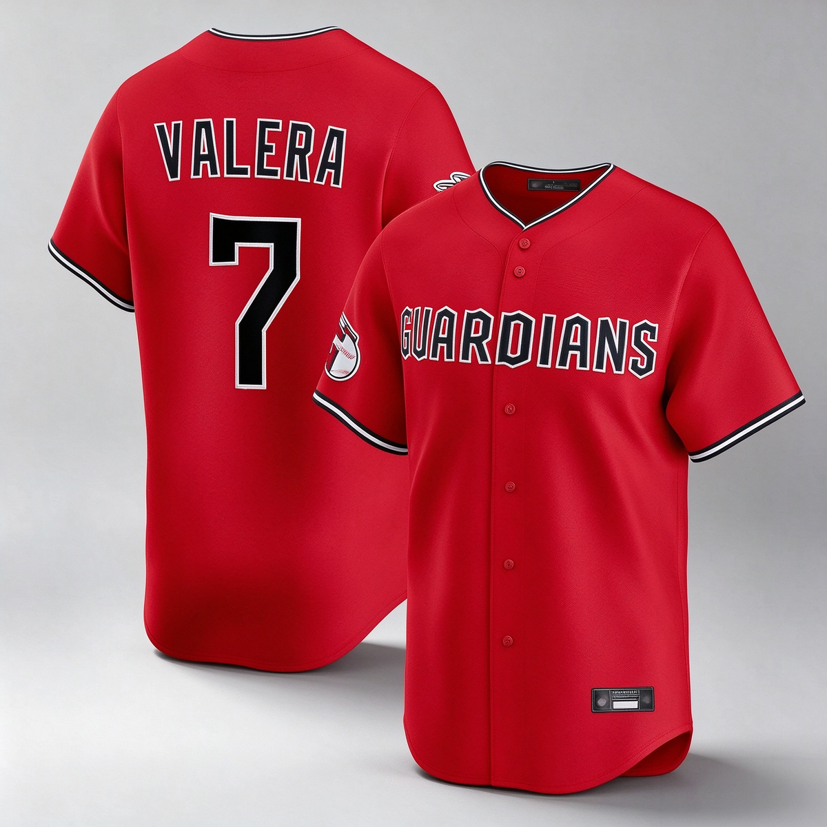 Cleveland Guardians #7 George Valera Player Red Limited Home Stitched Baseball Jersey