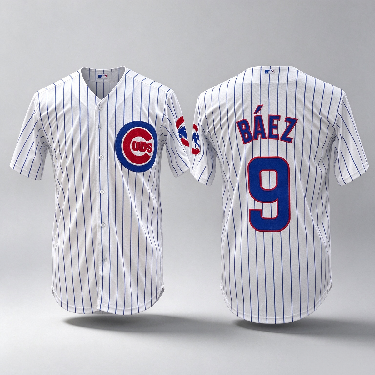 Chicago Cubs #9 Javier Báez White Home Limited Stitched Baseball Jersey
