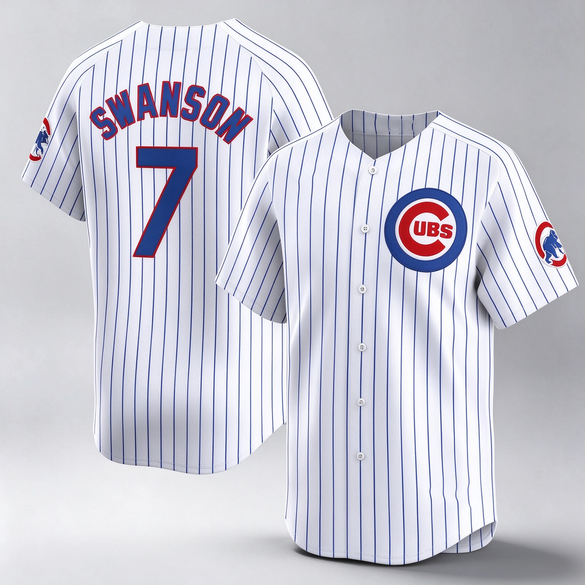 Chicago Cubs #7 Dansby Swanson White Home Limited Player Baseball Jersey