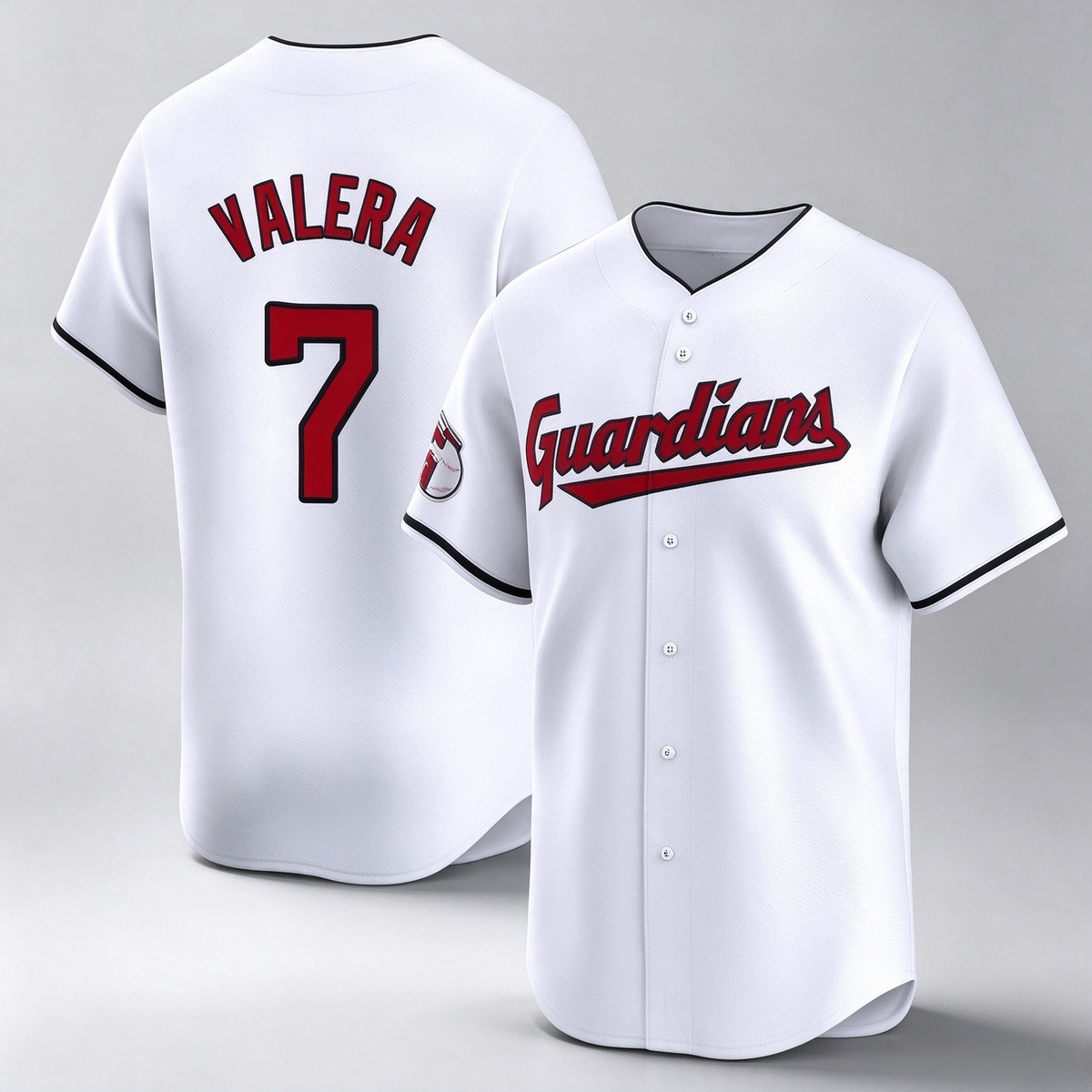 Cleveland Guardians #7 George Valera Player White Limited Home Stitched Baseball Jersey
