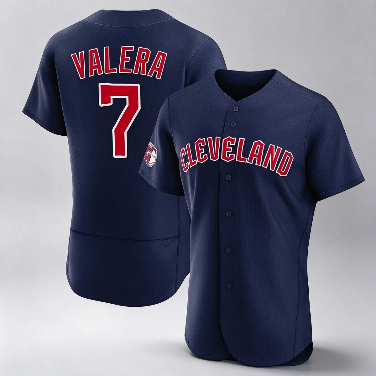 Cleveland Guardians #7 George Valera Player Navy Limited Elite Home Stitched Baseball Jersey