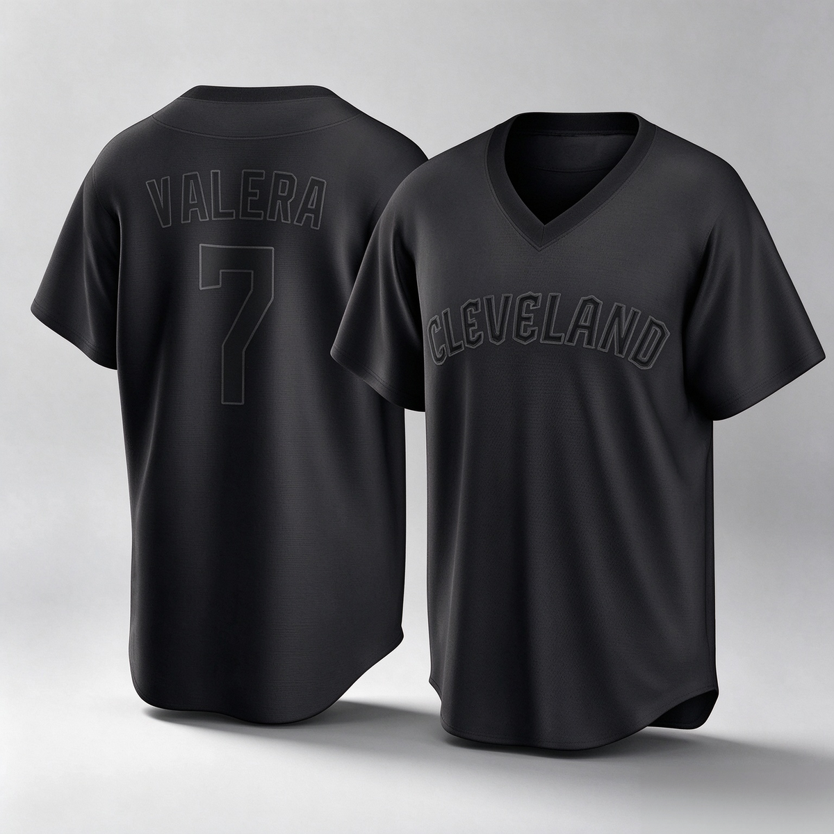 Cleveland Guardians #7 George Valera Player Black Home Game Stitched Baseball Jersey