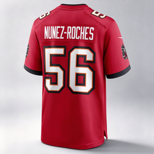 TB.Buccaneers #56 Rakeem Nunez-Roches Red Team Game Stitched Football Jersey