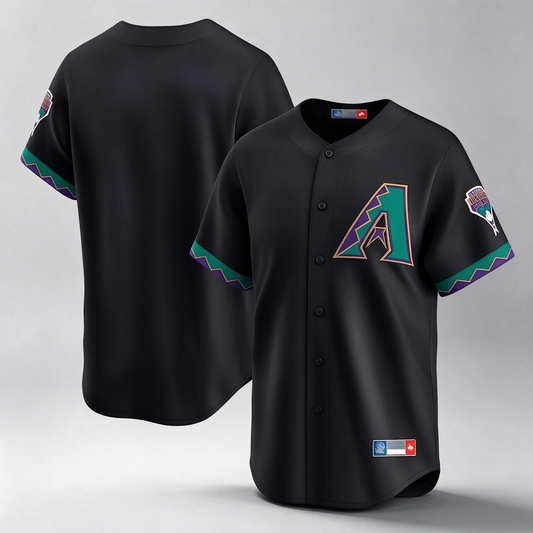 Arizona Diamondbacks Black Throwback Cooperstown Limited Home Blank Player Stitched Baseball Jersey