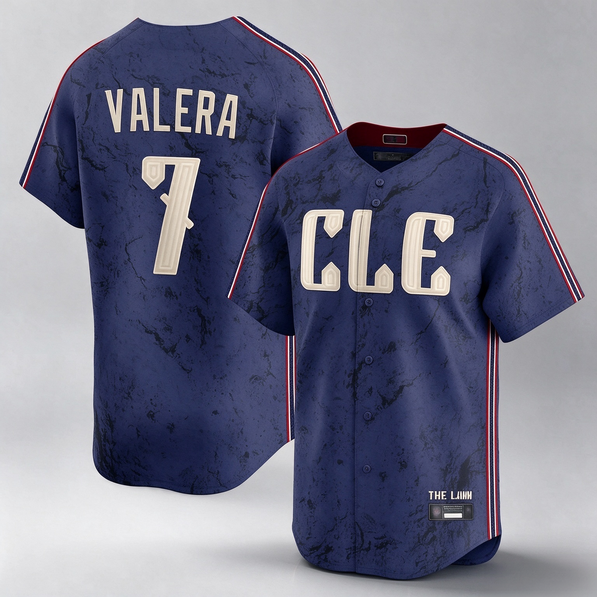 Cleveland Guardians #7 George Valera Player Navy City Connect Limited Home Stitched Baseball Jersey