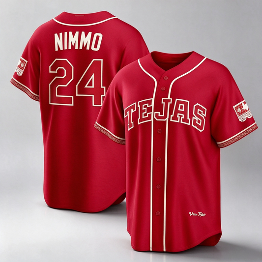 Texas Rangers #24 Brandon Nimmo Red 2026 City Connect Stadium Baseball Jersey
