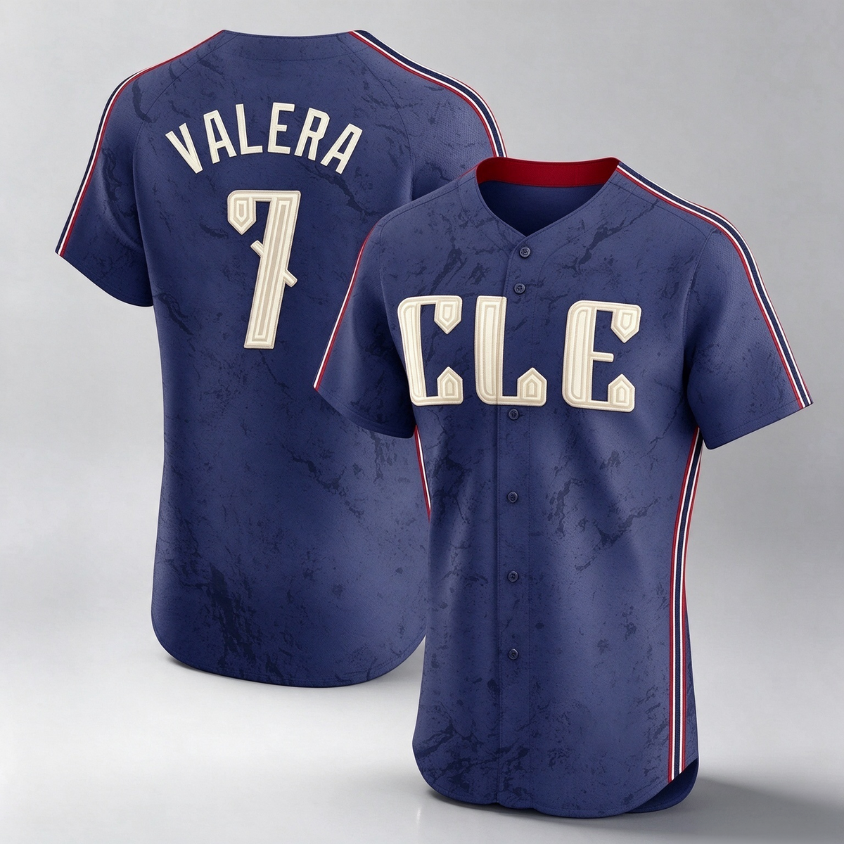 Cleveland Guardians #7 George Valera Player Navy City Connect Limited Elite Home Stitched Baseball Jersey