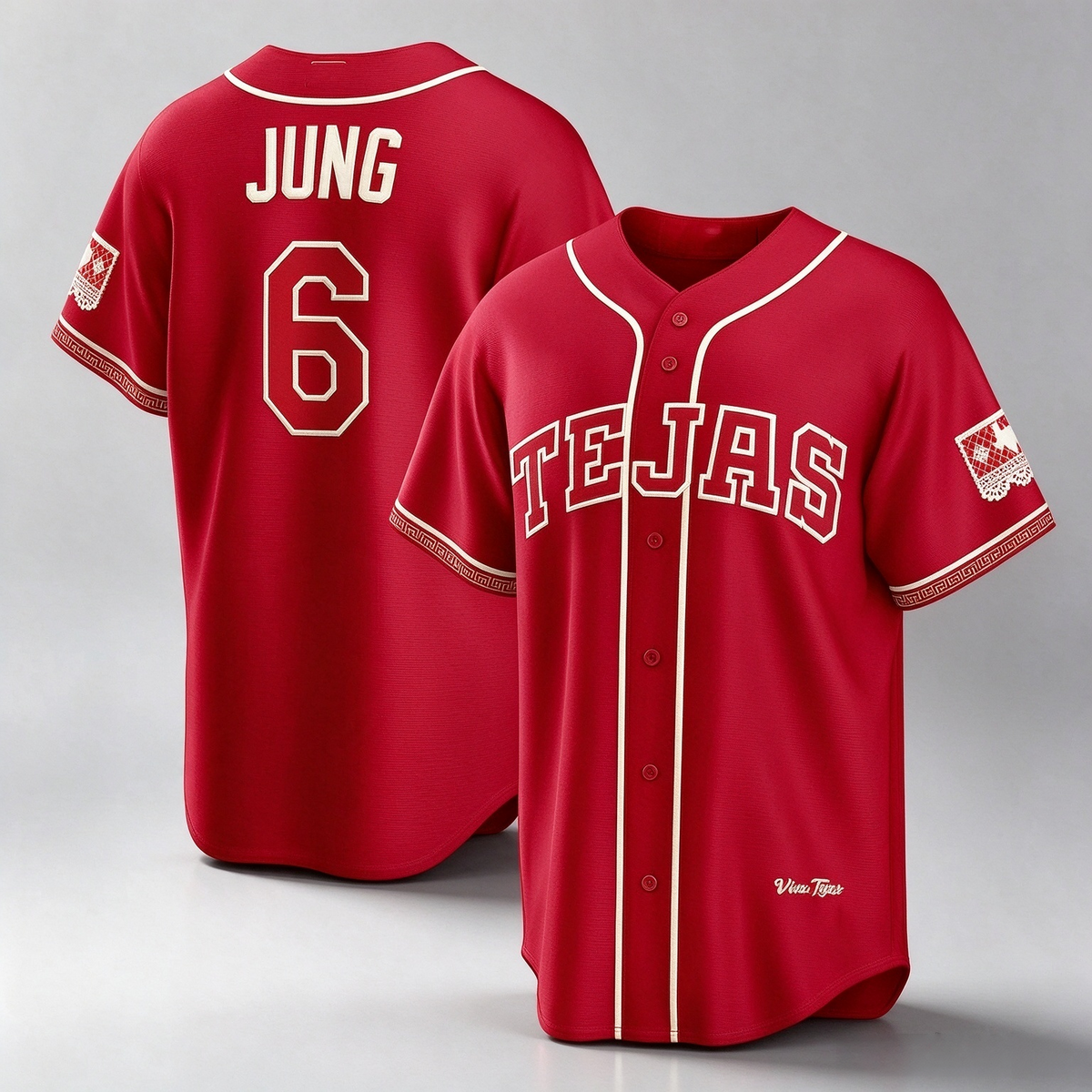 Texas Rangers #6 Josh Jung Red 2026 City Connect Stadium Baseball Jersey