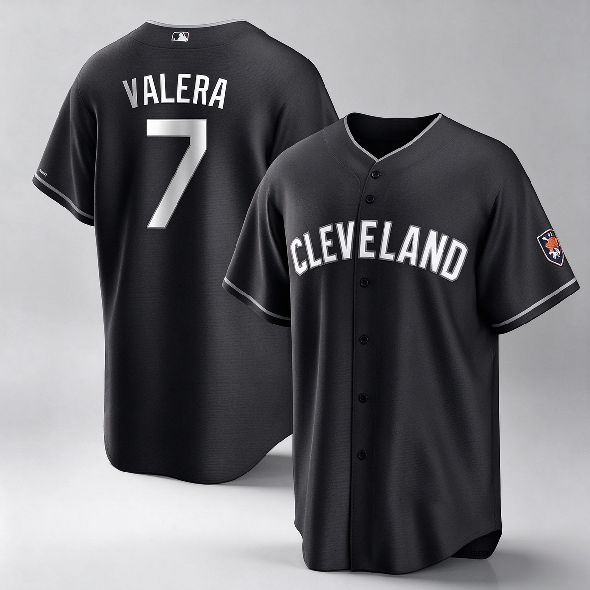 Cleveland Guardians #7 George Valera Player Black Home Game Stitched Baseball Jersey