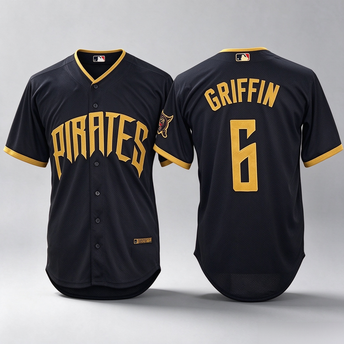 Pittsburgh Pirates #6 Konnor Griffin Black 2026 City Connect Stadium Stitched Baseball Jersey
