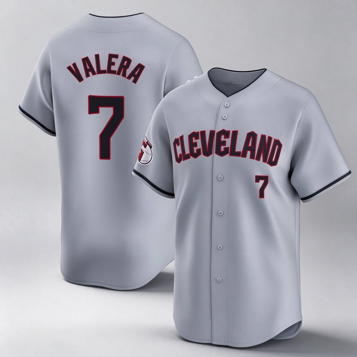 Cleveland Guardians #7 George Valera Player Gray Road Limited Home Stitched Baseball Jersey