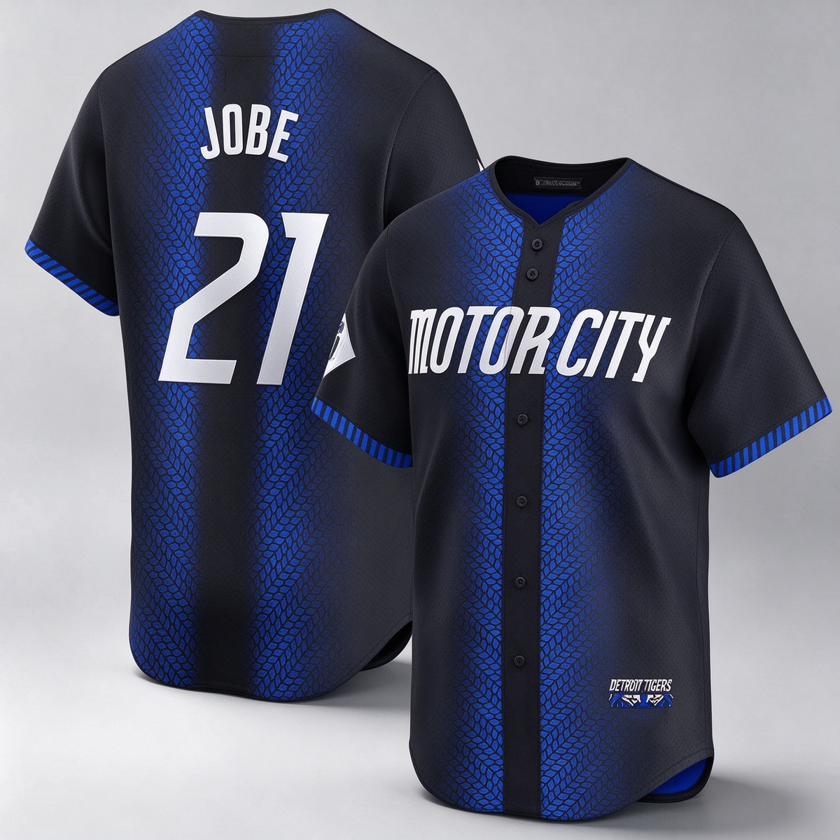 Detroit Tigers #21 Jackson Jobe Navy City Connect Cool Base Stitched Baseball Jersey