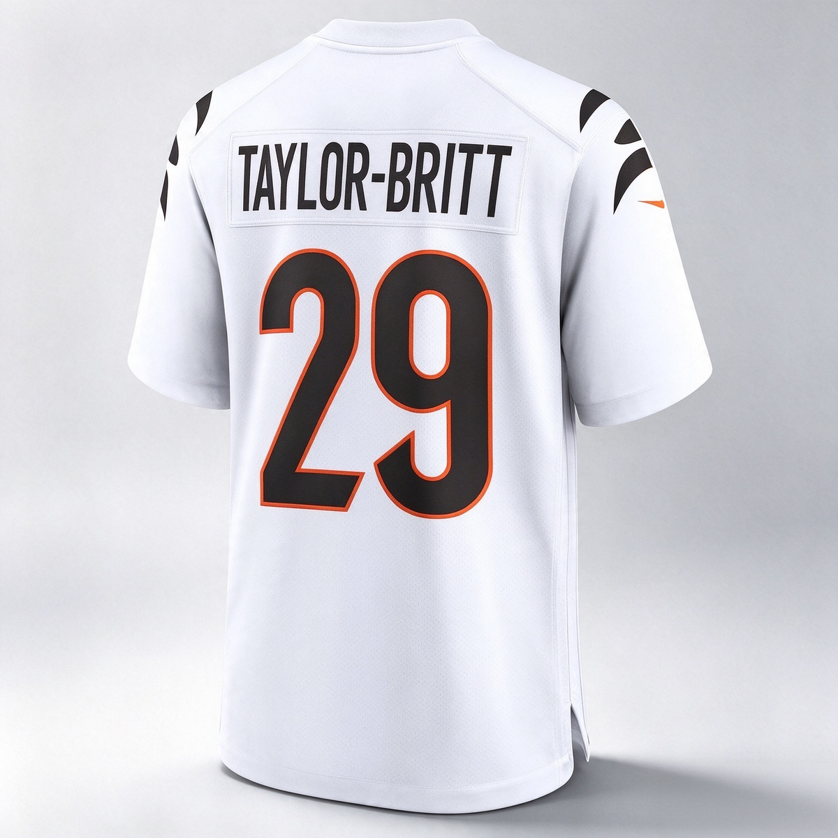 C.Bengals #29 Cam Taylor-Britt White Game Stitched Football American Jersey