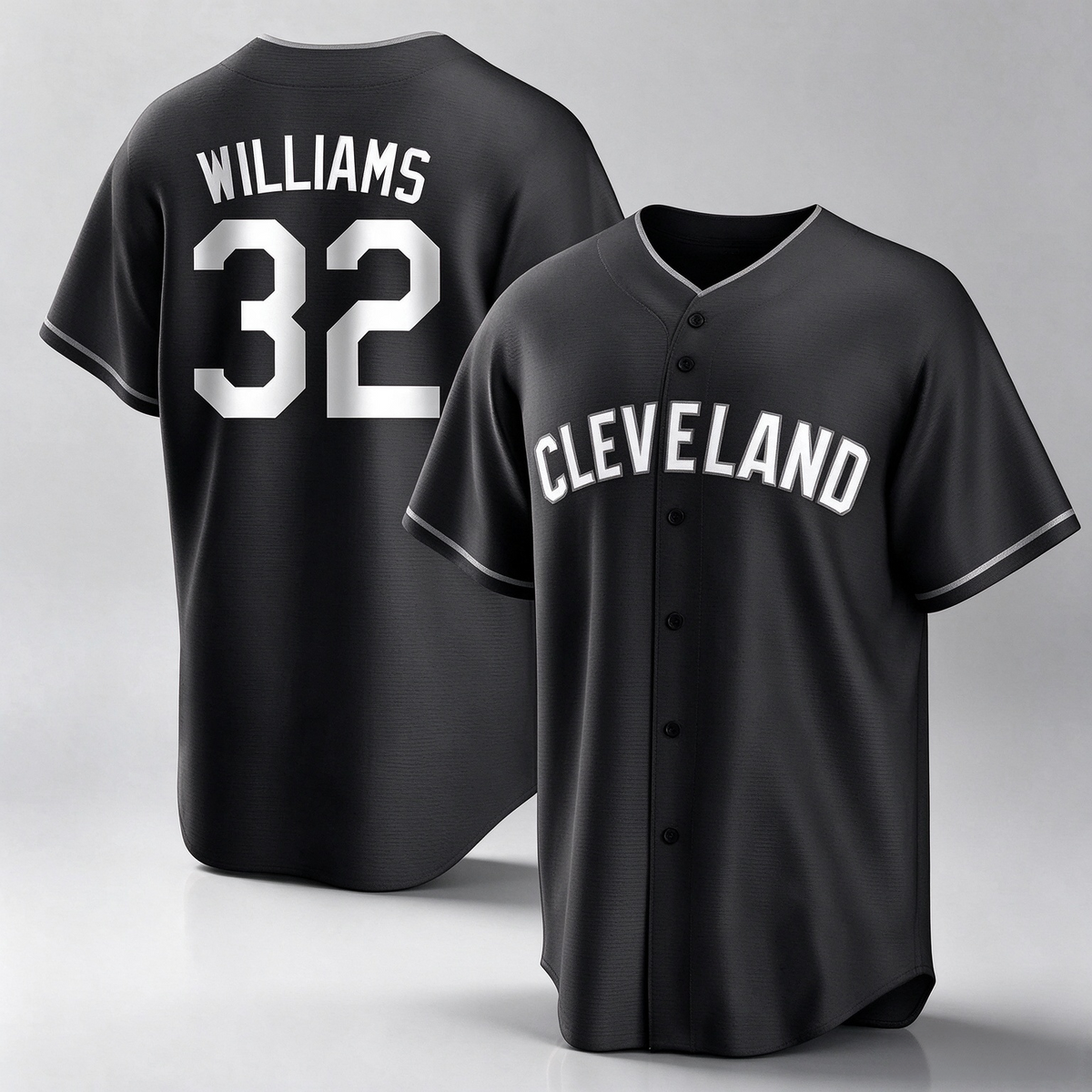 Cleveland Guardians #32 Gavin Williams Player Black Home Game Stitched Baseball Jersey