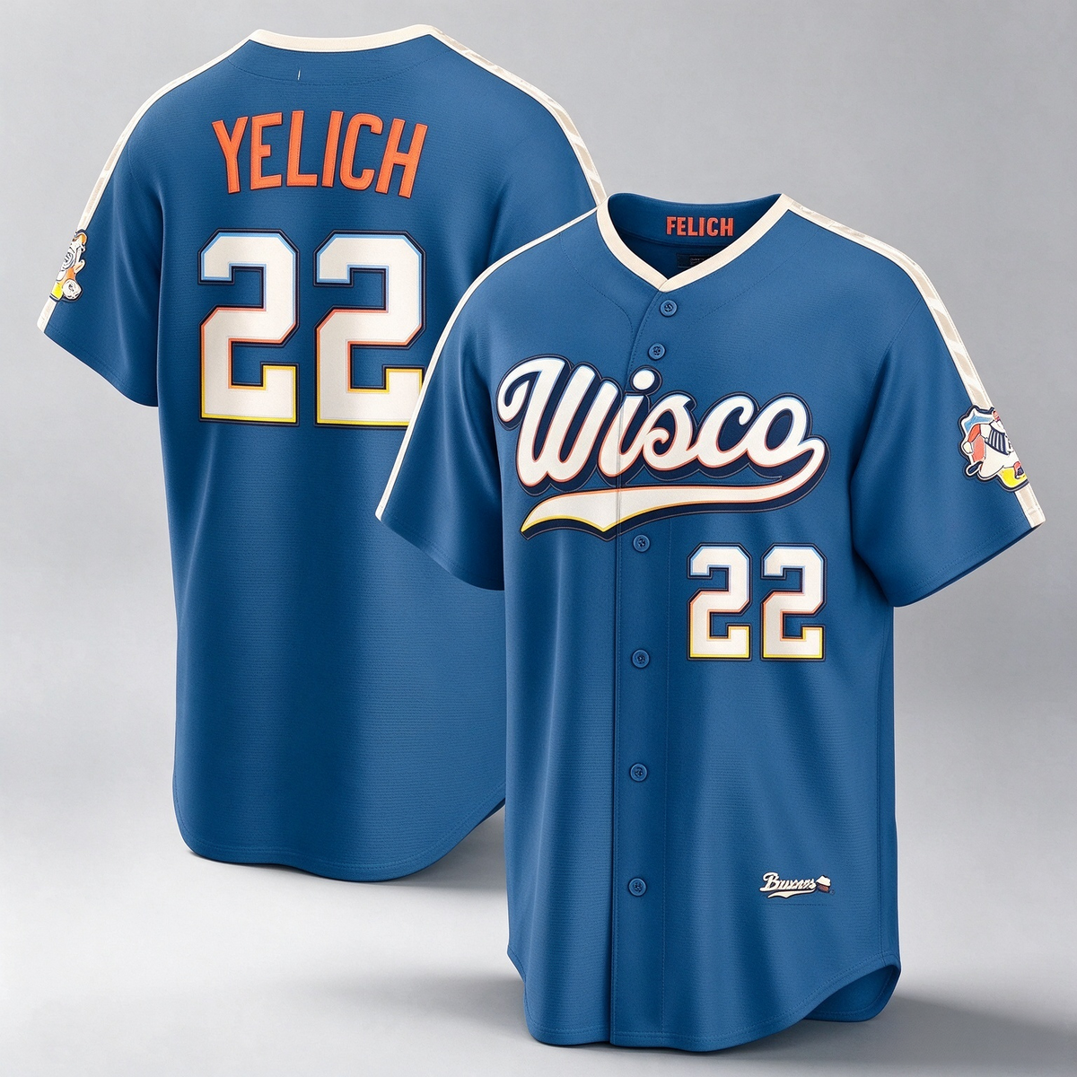 Milwaukee Brewers #22 Christian Yelich Mineral Blue 2026 City Connect Stadium Baseball Jersey