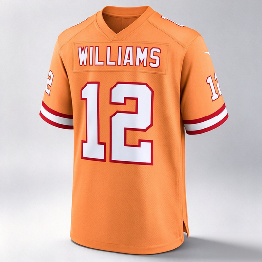 TB.Buccaneers #12 Doug Williams Creamsicle 50th Season Game Stitched Football Jersey