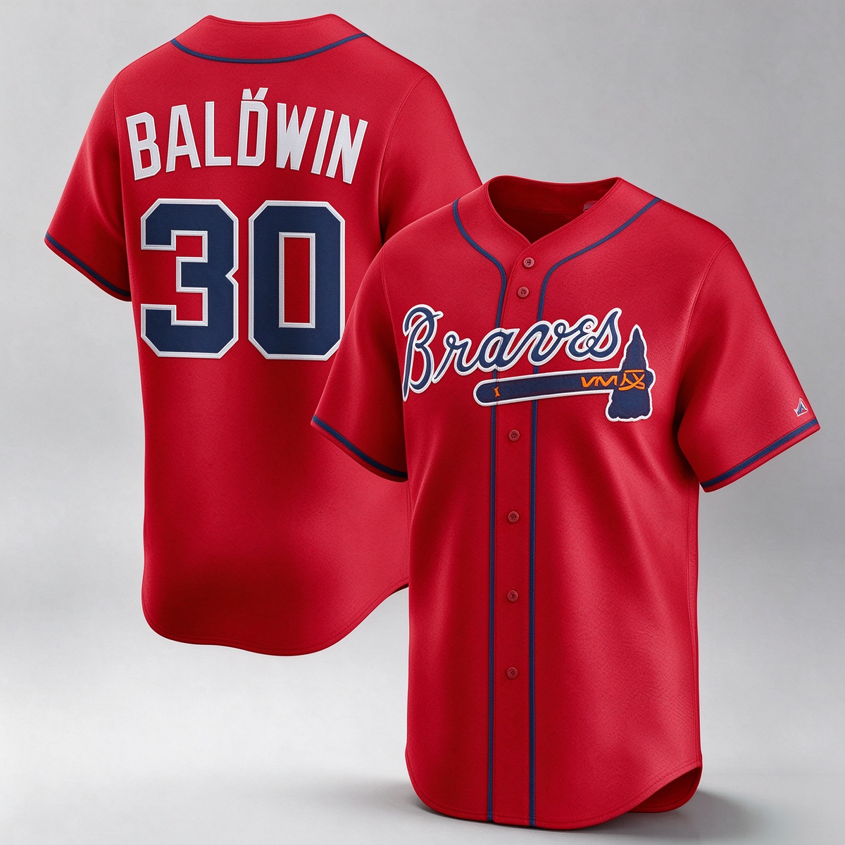 Atlanta Braves #30 Drake Baldwin Red 2025 Alternate Limited Stitched Baseball Jersey