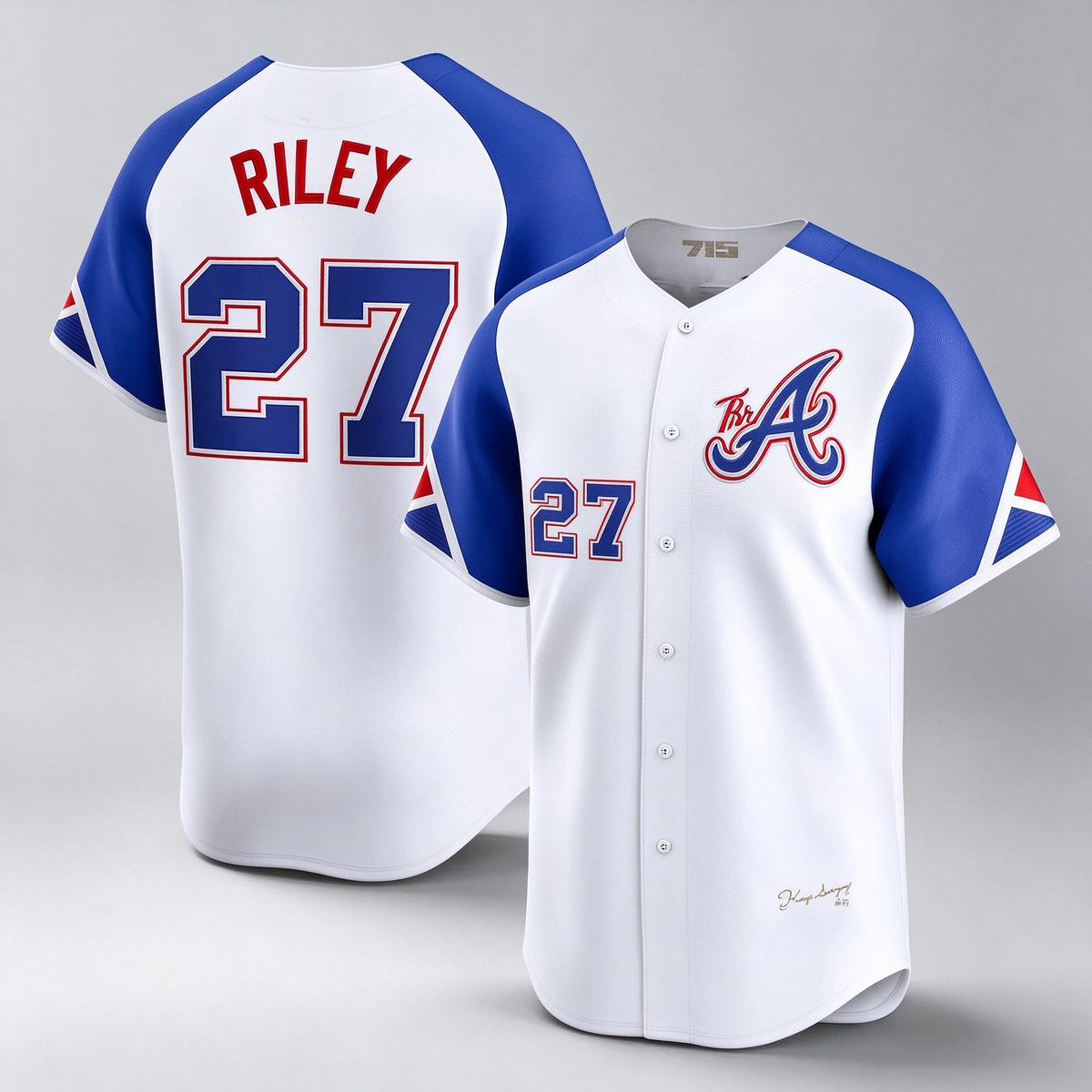 Atlanta Braves #27 Austin Riley White City Connect Limited Player Baseball Jersey