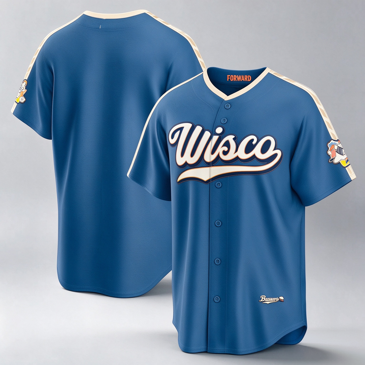 Milwaukee Brewers Mineral Blue 2026 City Connect Stadium Baseball Jersey