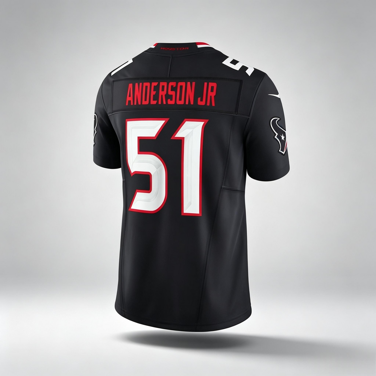 H.Texans #51 Anderson Jr Black PHIN Team Vapor F.U.S.E. Stitched Limited Jerseys