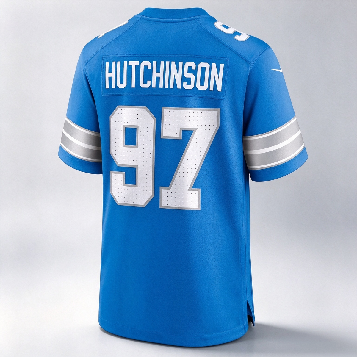 D.Lions #97 Aidan Hutchinson Blue Game Stitched Football American Jersey
