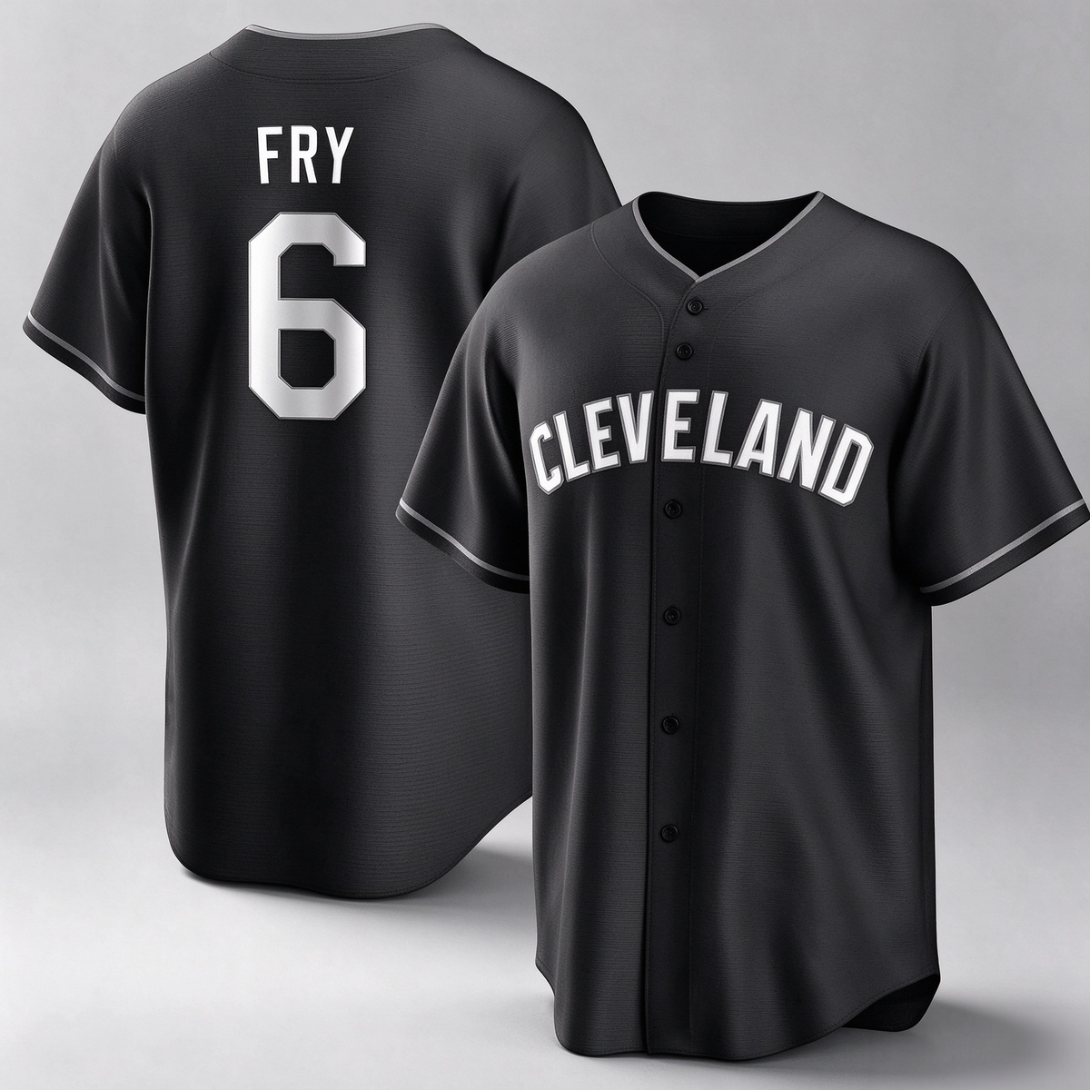 Cleveland Guardians #6 David Fry Player Black Home Game Stitched Baseball Jersey