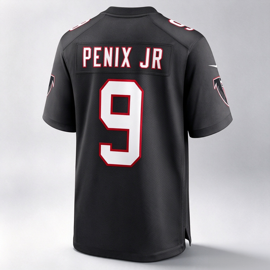 A.Falcons #9 Michael Penix Jr. Black Alternate Game Stitched Football American Jersey
