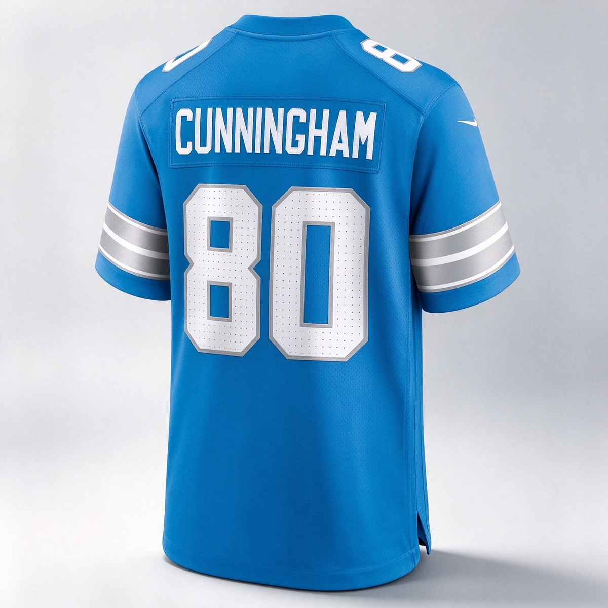 D.Lions #80 Malik Cunningham Blue Team Game Stitched Football American Jersey