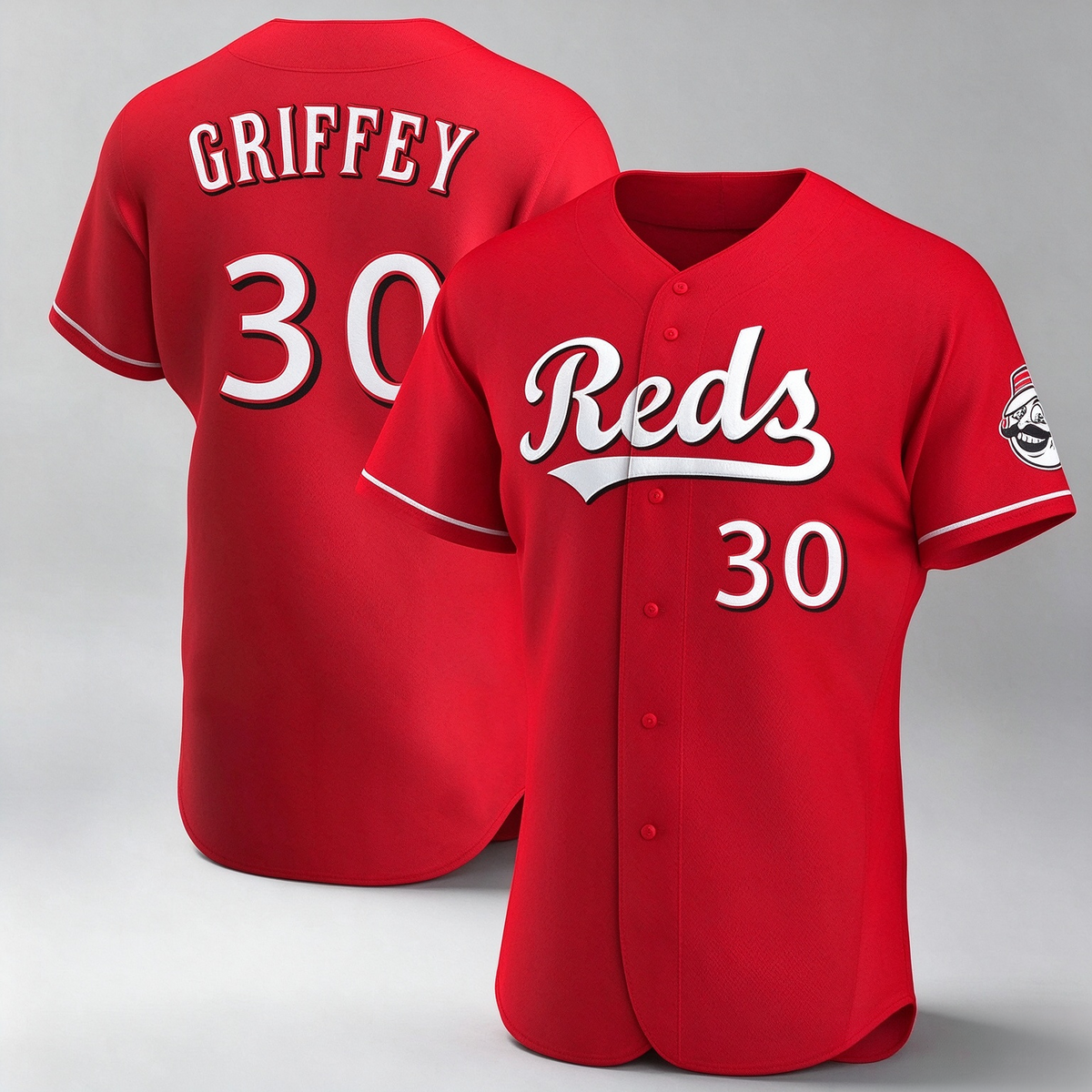 Cincinnati Reds #30 Ken Griffey Player Red Limited Elite Home Stitched Baseball Jersey