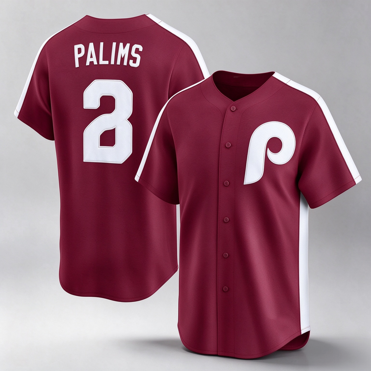 Philadelphia Phillies Maroon Throwback Cooperstown Collection Limited Baseball Jersey