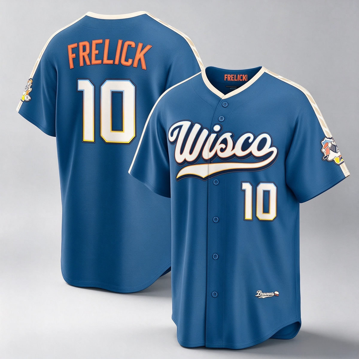 Milwaukee Brewers #10 Sal Frelick Mineral Blue 2026 City Connect Stadium Baseball Jersey