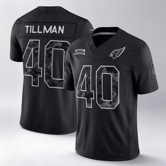 A.Cardinals #40 Pat Tillman Black 2026 Salute to Service Retired Player Stitched Limited Football Jersey
