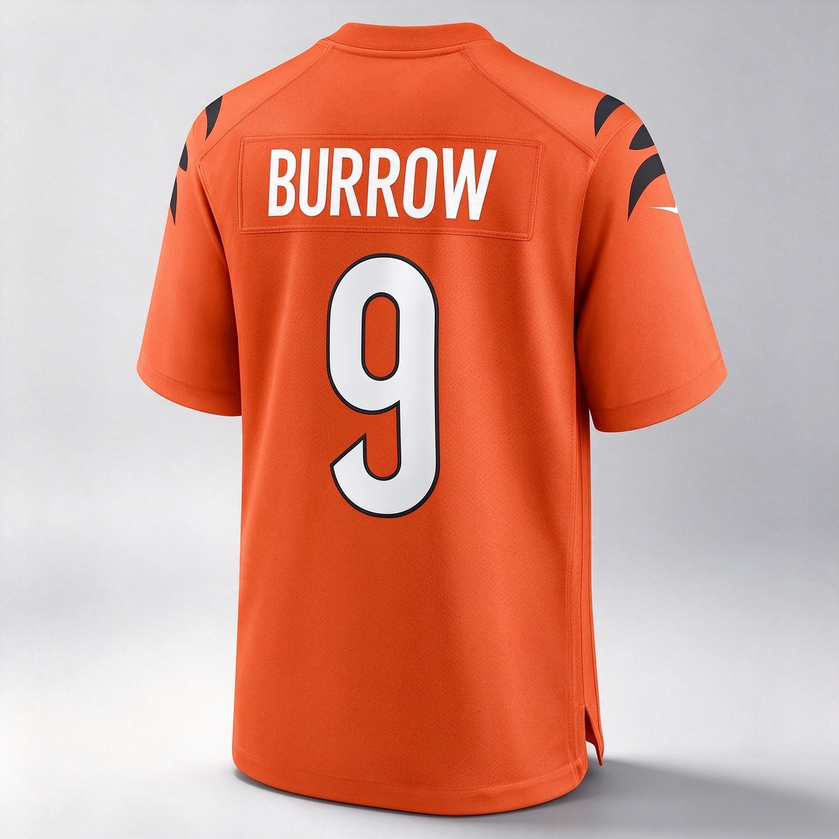 C.Bengals #9 Joe Burrow Orange Alternate Game Stitched Football American Jersey
