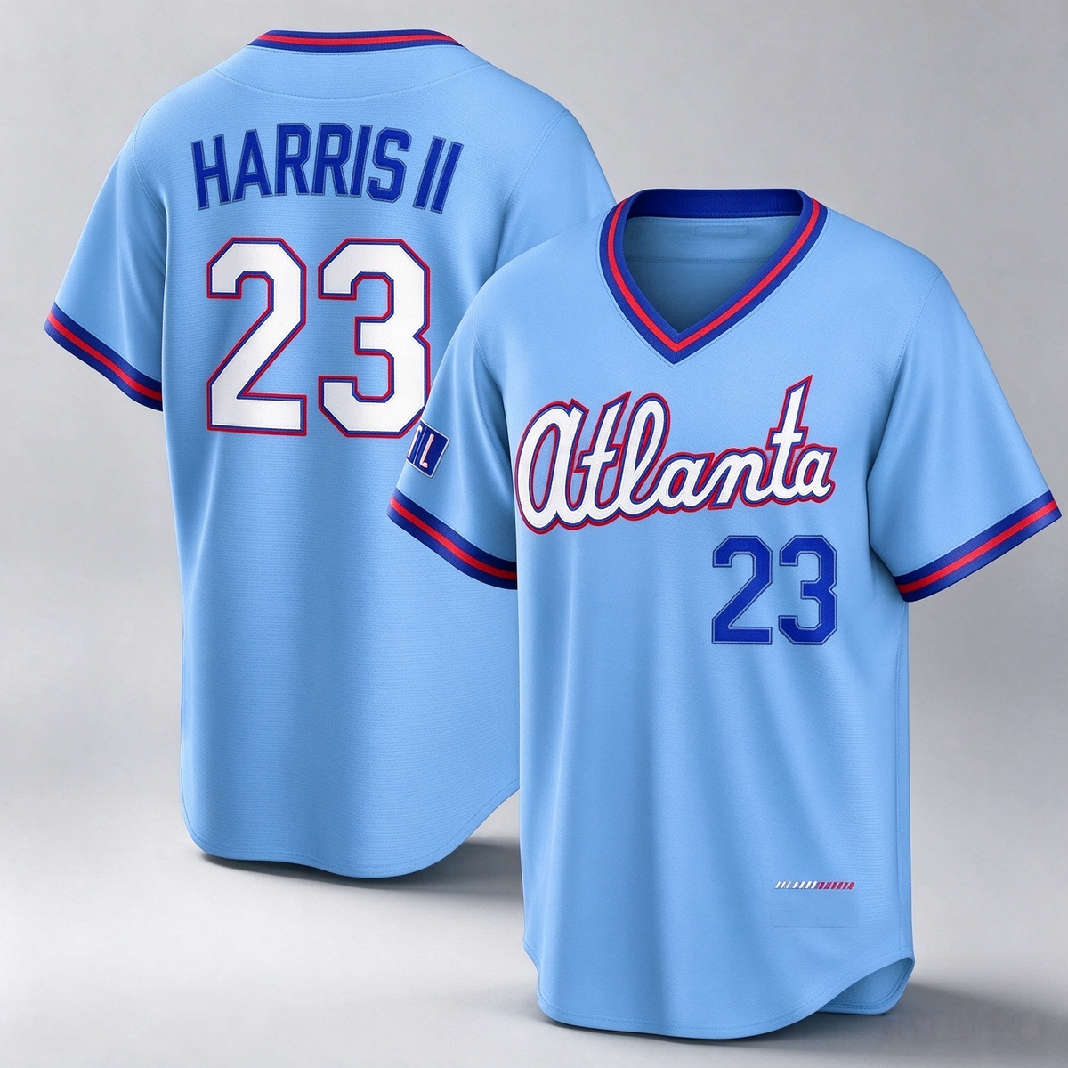 Atlanta Braves #23 Michael Harris II Powder Blue 2026 City Connect Stadium Baseball Jersey