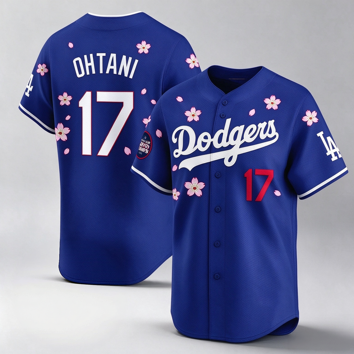 Los Angeles Dodgers #17 Shohei Ohtani Royal 2025 Tokyo Series Limited Stitched Baseball Jersey