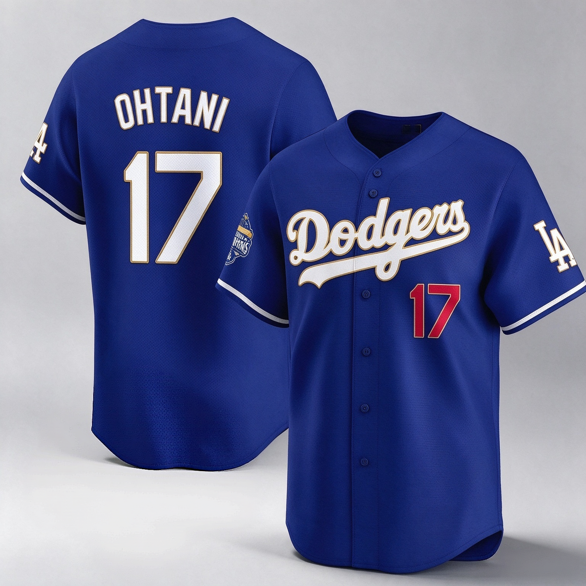 Shohei Ohtani Los Angeles Dodgers Royal 24-25 Back To Back World Series Champions Baseball Jersey