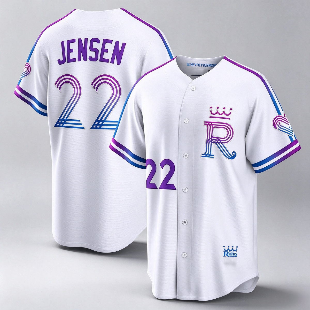 Kansas City Royals #22 Carter Jensen White 2026 City Connect Stadium Baseball Jersey