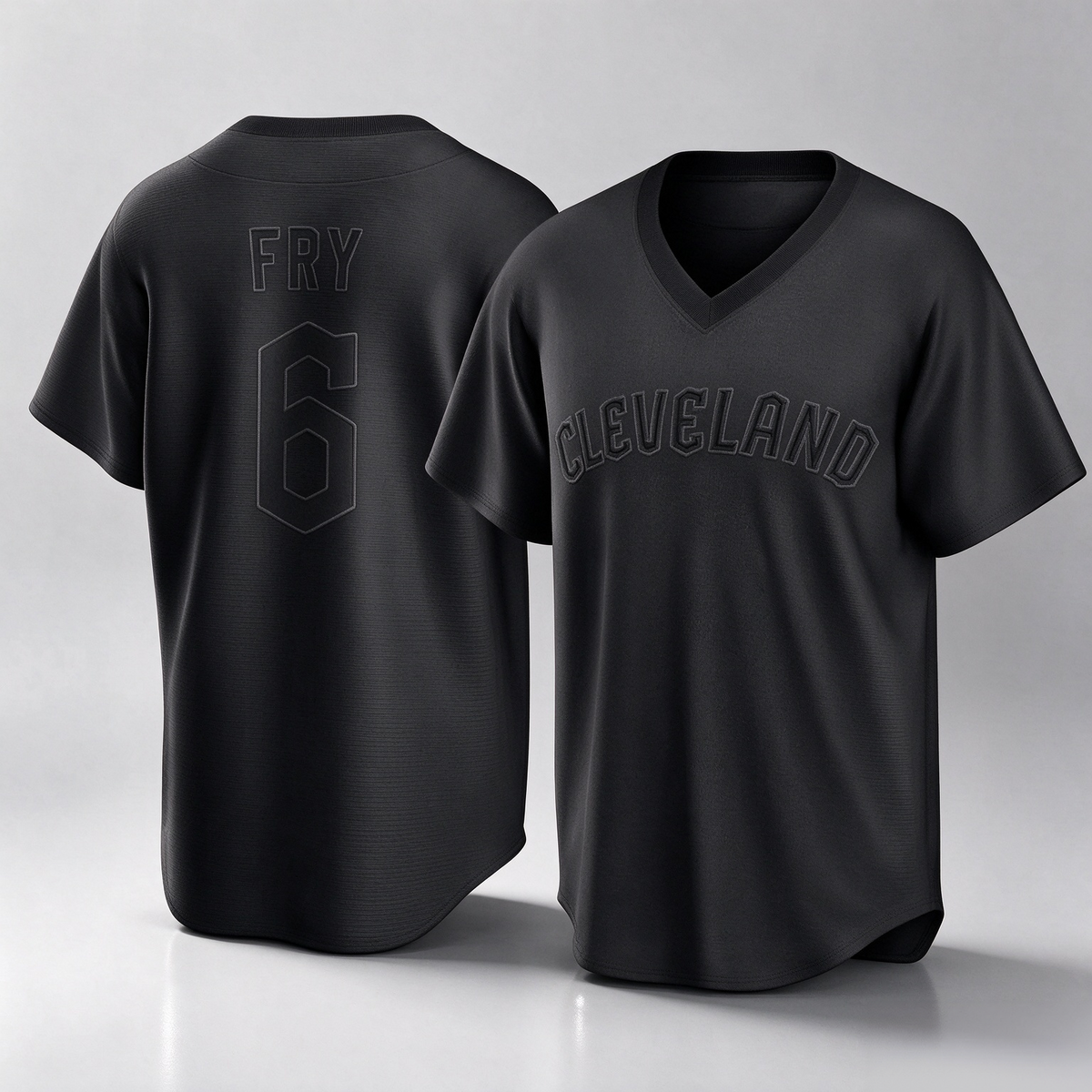 Cleveland Guardians #6 David Fry Player Black Home Game Stitched Baseball Jersey