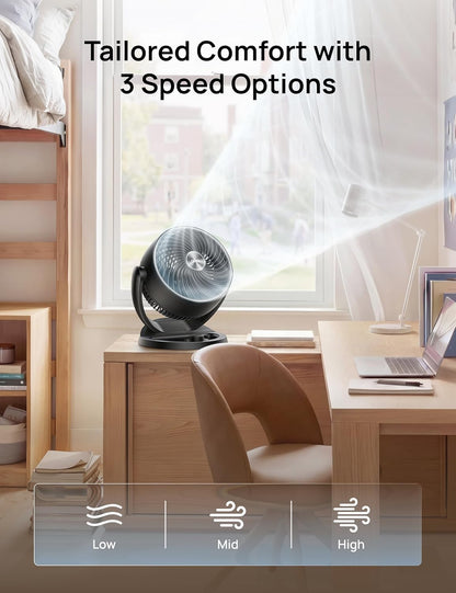 Ultra-Quiet Whole Room Air Circulator