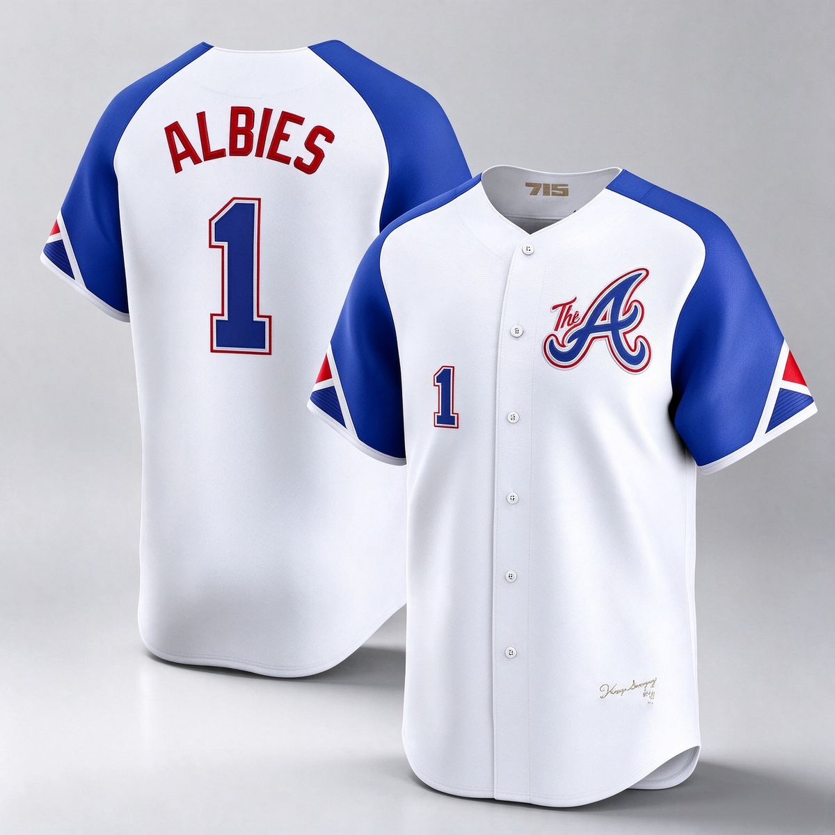 Atlanta Braves #1 Ozzie Albies White City Connect Limited Player Baseball Jersey
