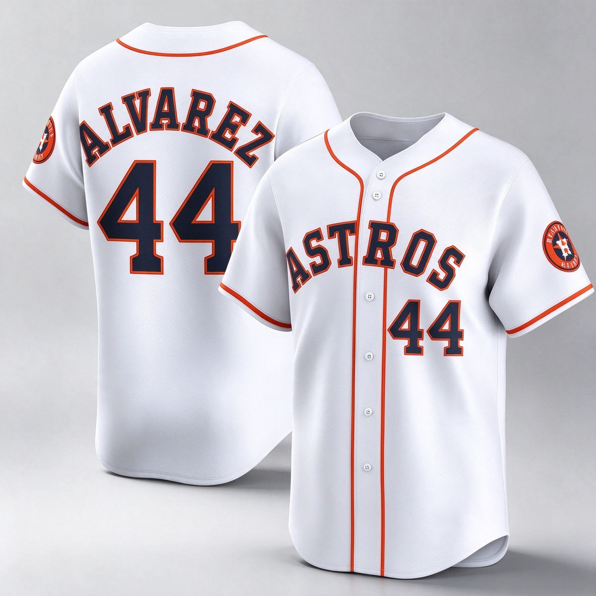 Houston Astros #44 Yordan Alvarez White Home Limited Player Baseball Jersey