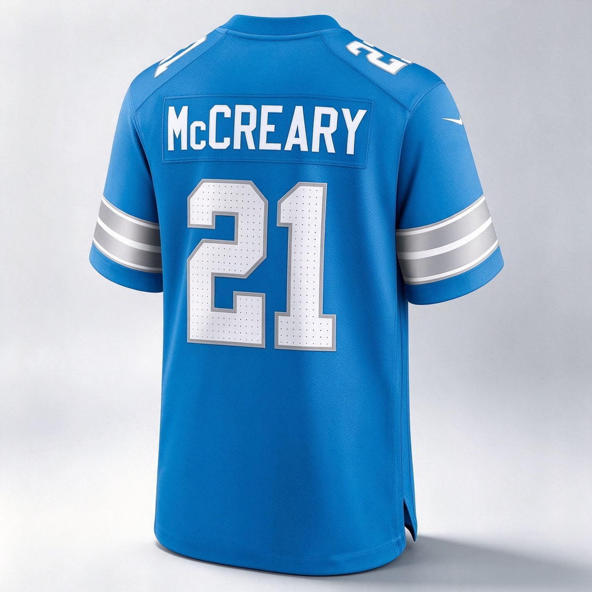 D.Lions #21 Roger McCreary Blue Team Game Stitched Football American Jersey